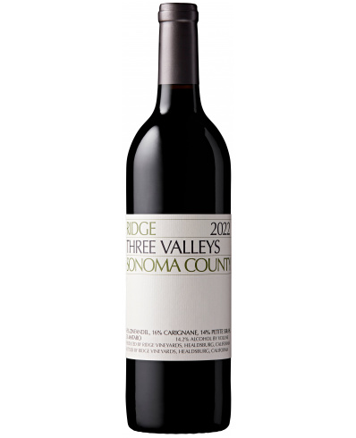 Ridge Vineyards Three Valleys Red 2022 750ml